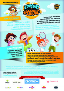 Plakat akcji Zdrowo i Sportowo